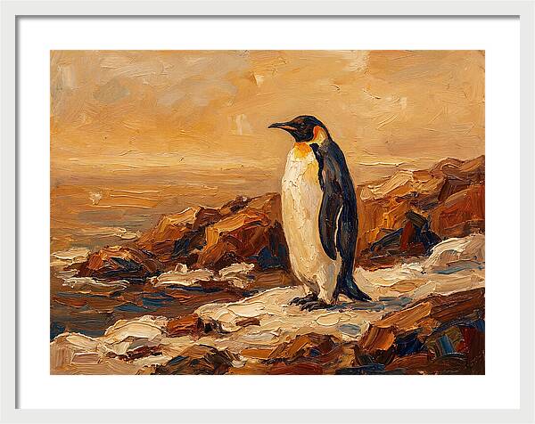 Majestic Penguin By The Shore