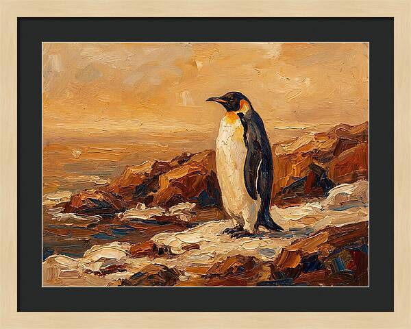 Majestic Penguin By The Shore