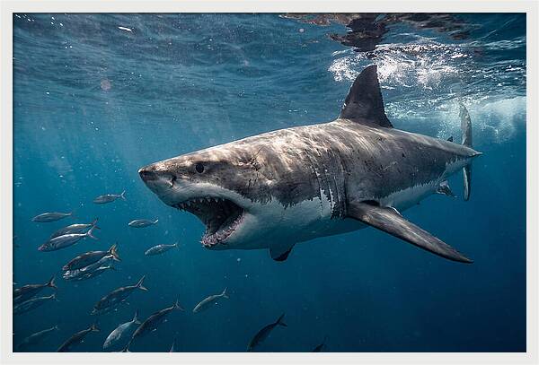 Majestic Predator Beneath Waves