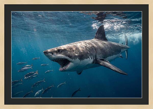 Majestic Predator Beneath Waves
