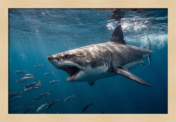 Majestic Predator Beneath Waves