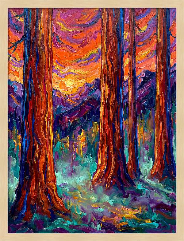 Majestic Redwood Sunset