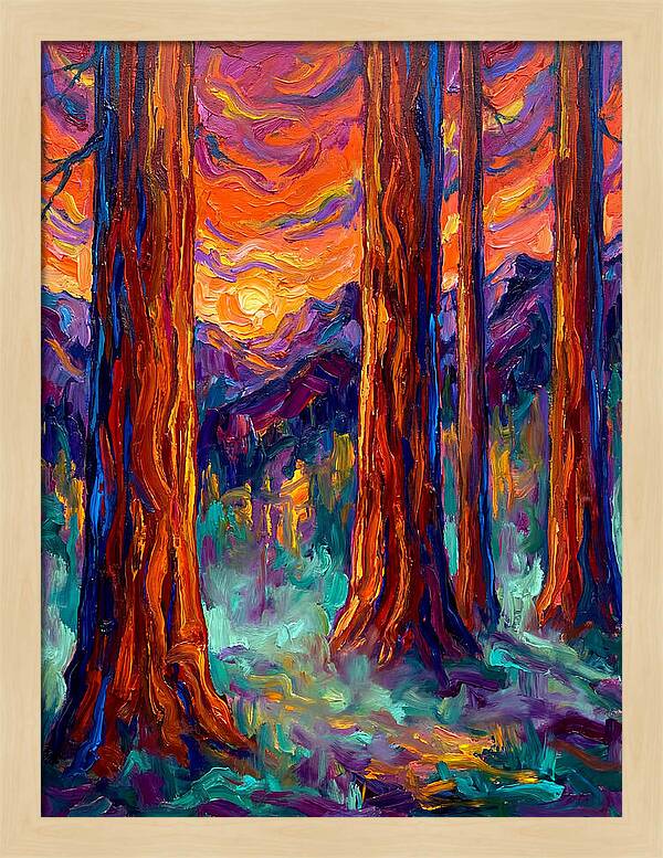 Majestic Redwood Sunset