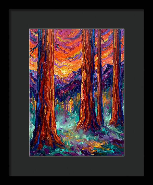 Majestic Redwood Sunset