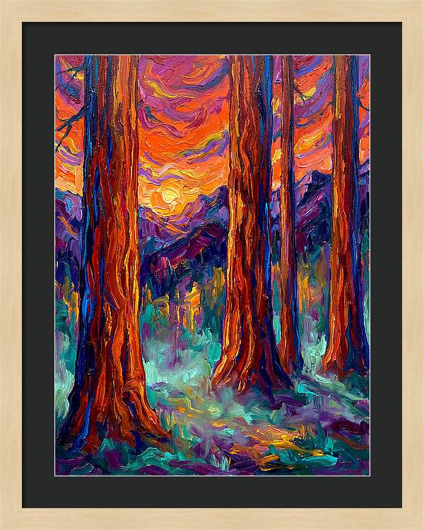 Majestic Redwood Sunset