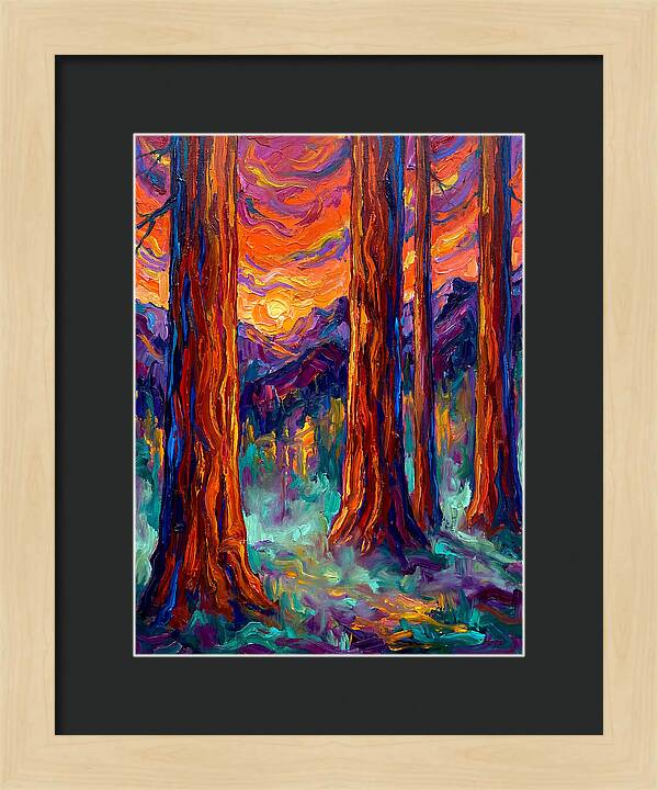 Majestic Redwood Sunset