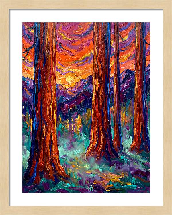 Majestic Redwood Sunset