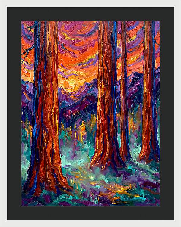 Majestic Redwood Sunset