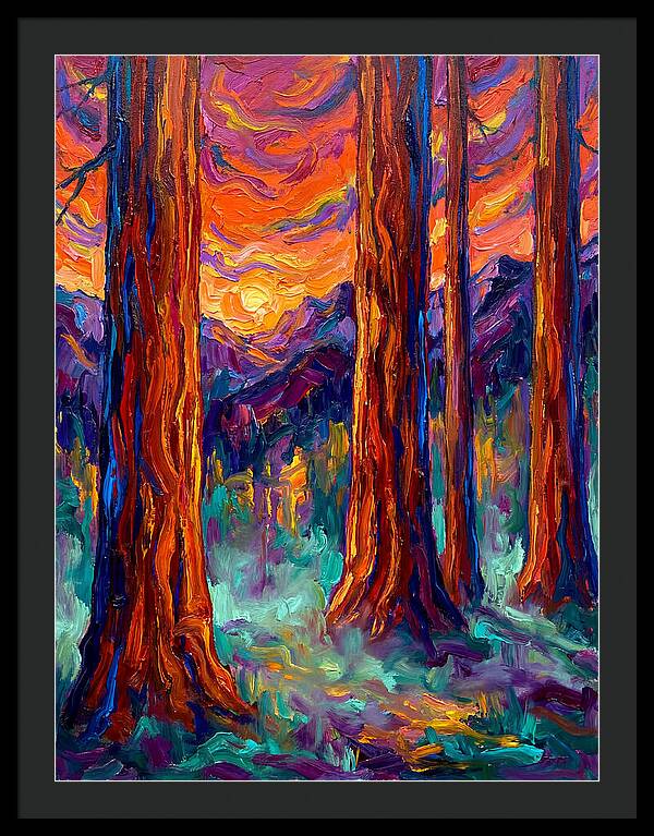 Majestic Redwood Sunset