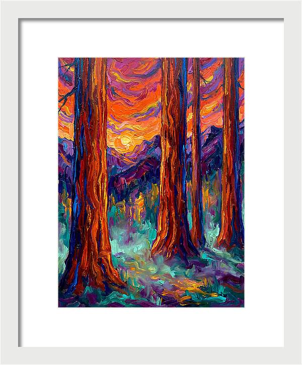 Majestic Redwood Sunset