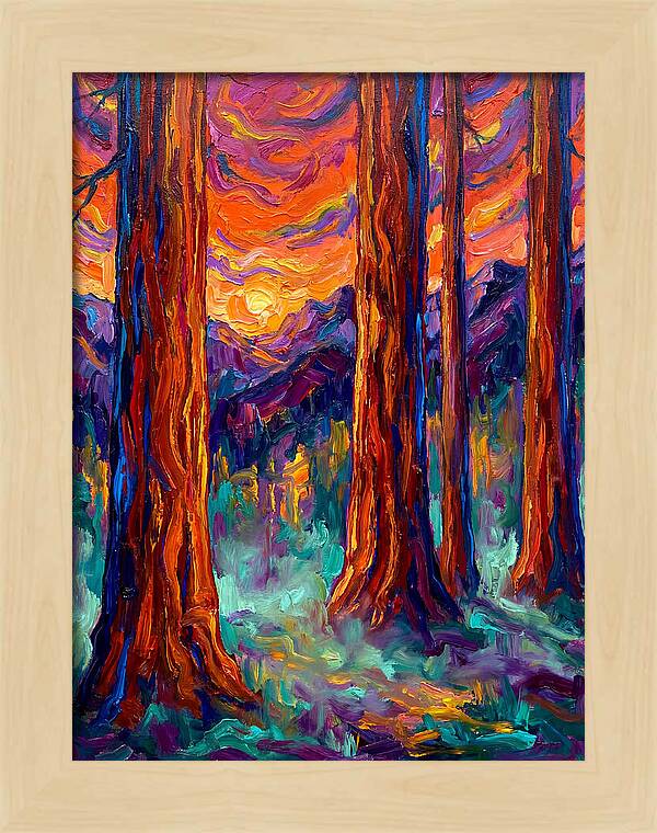 Majestic Redwood Sunset
