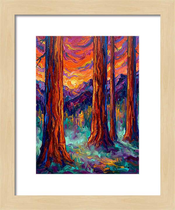 Majestic Redwood Sunset