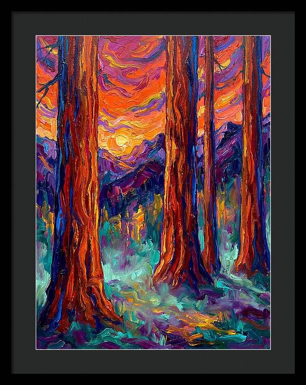 Majestic Redwood Sunset