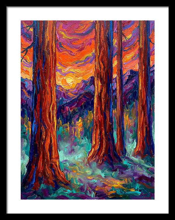 Majestic Redwood Sunset