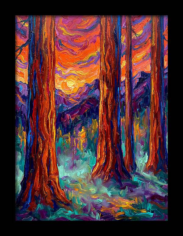 Majestic Redwood Sunset