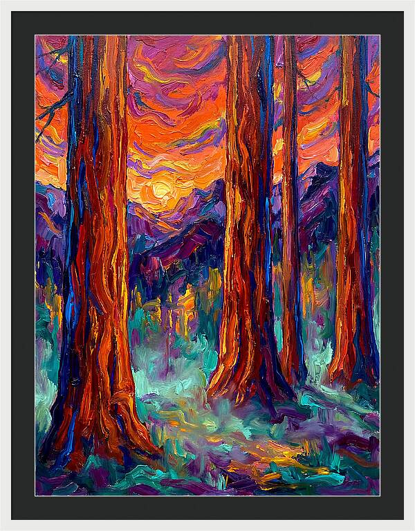 Majestic Redwood Sunset