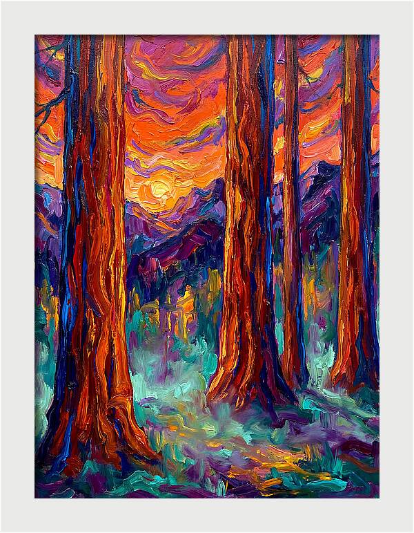 Majestic Redwood Sunset
