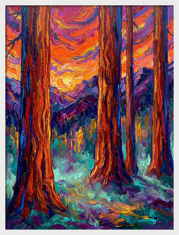 Majestic Redwood Sunset