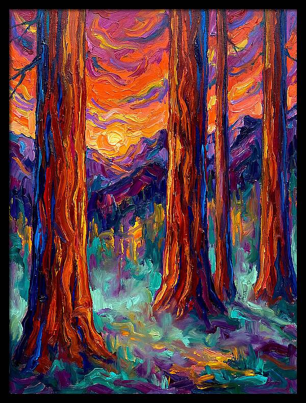 Majestic Redwood Sunset