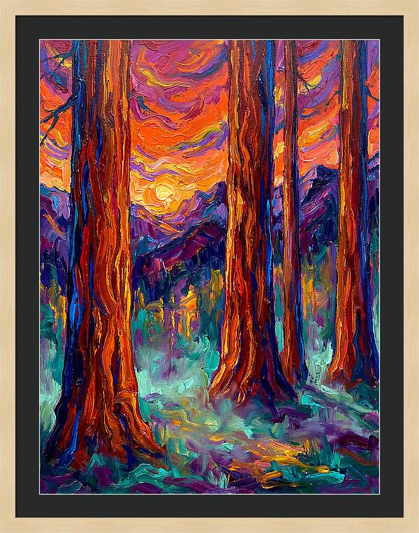 Majestic Redwood Sunset