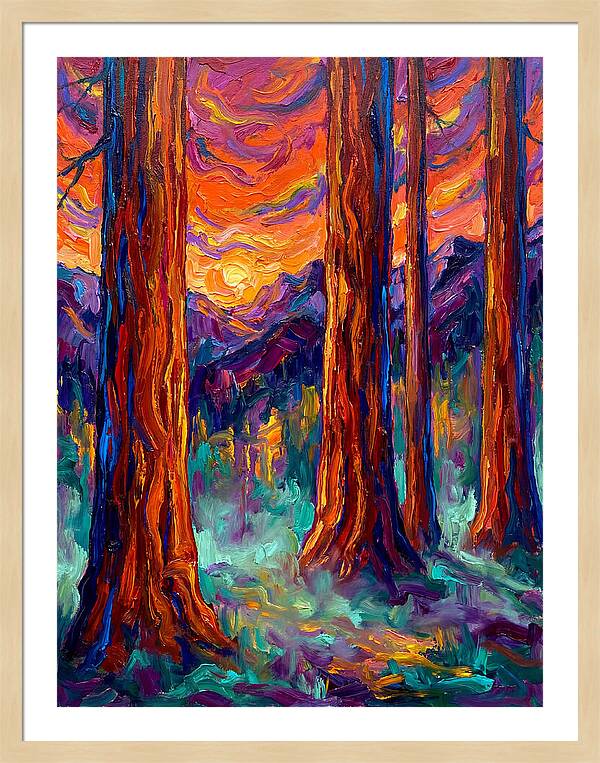 Majestic Redwood Sunset