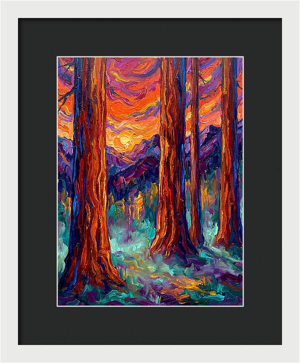 Majestic Redwood Sunset