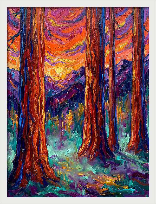 Majestic Redwood Sunset