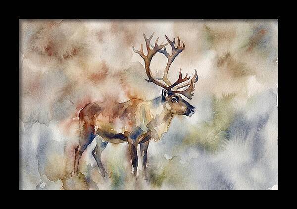 Majestic Reindeer In Watercolor