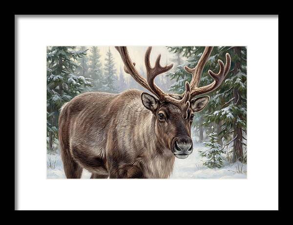 Majestic Reindeer In Winter