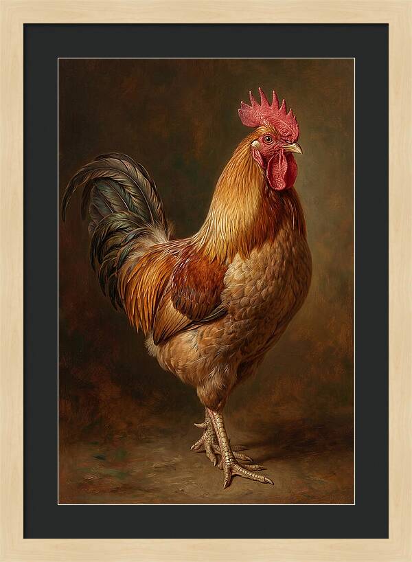Majestic Rooster Portrait