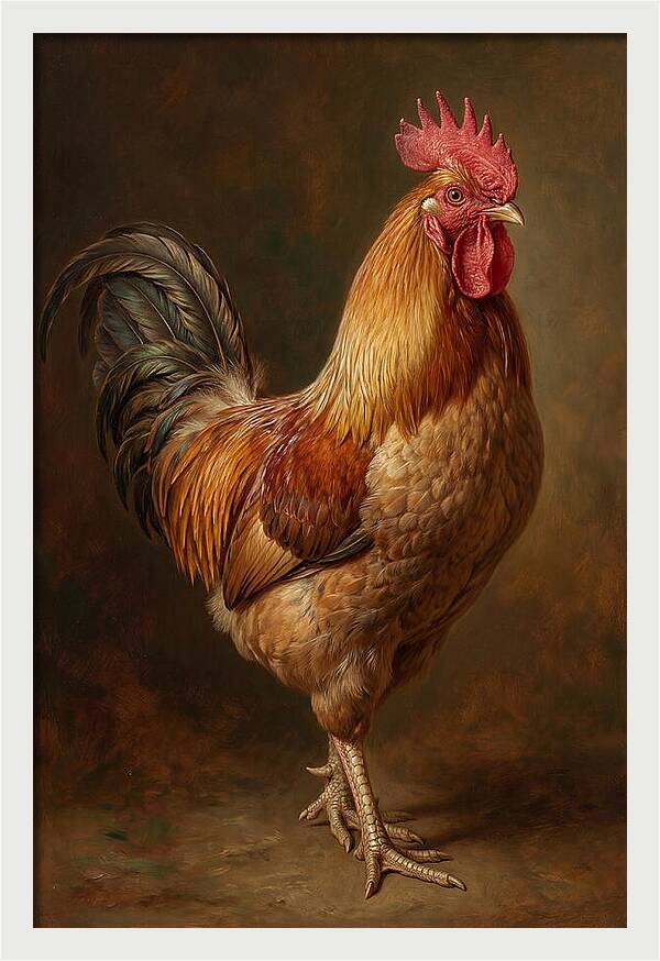Majestic Rooster Portrait