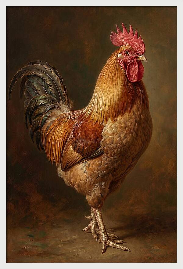 Majestic Rooster Portrait