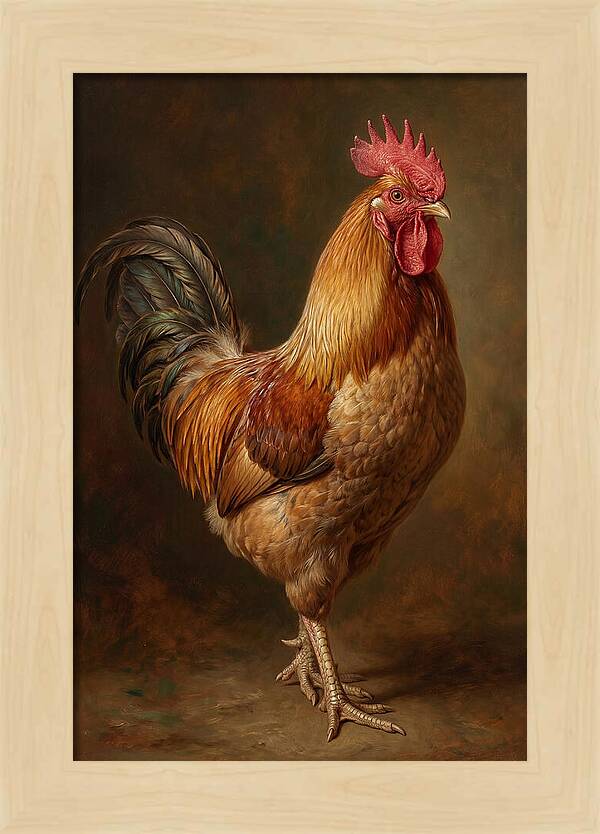 Majestic Rooster Portrait
