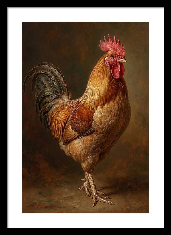 Majestic Rooster Portrait