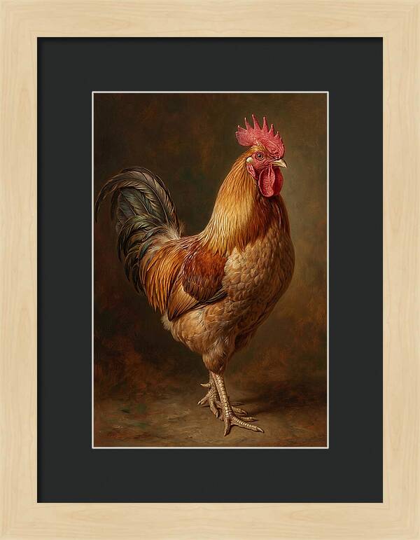 Majestic Rooster Portrait
