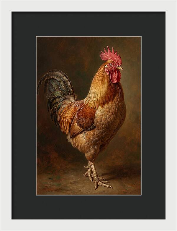 Majestic Rooster Portrait