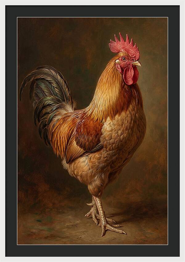 Majestic Rooster Portrait