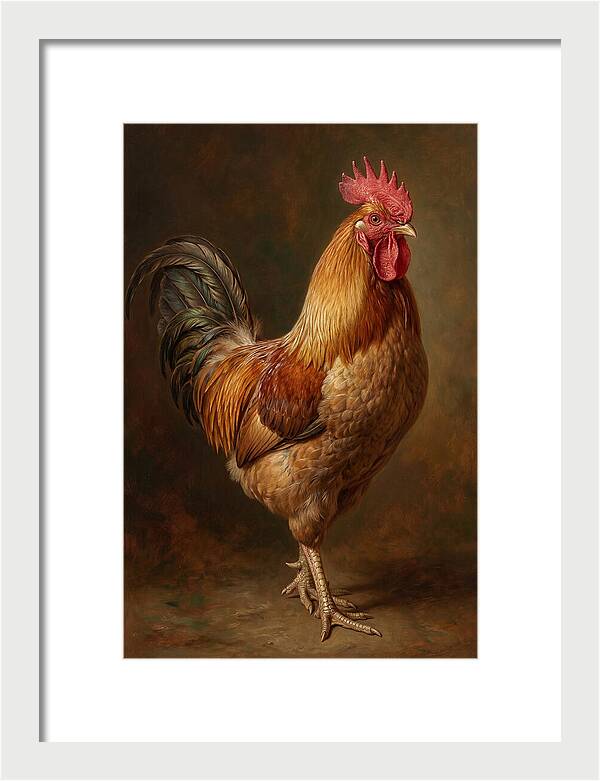 Majestic Rooster Portrait