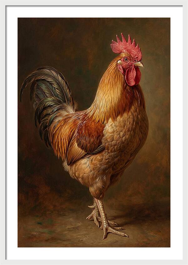 Majestic Rooster Portrait