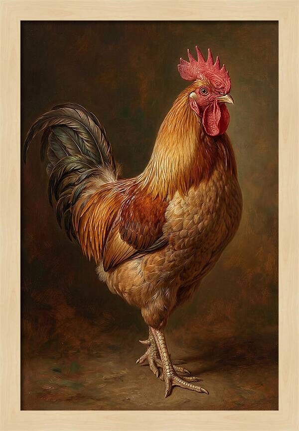 Majestic Rooster Portrait