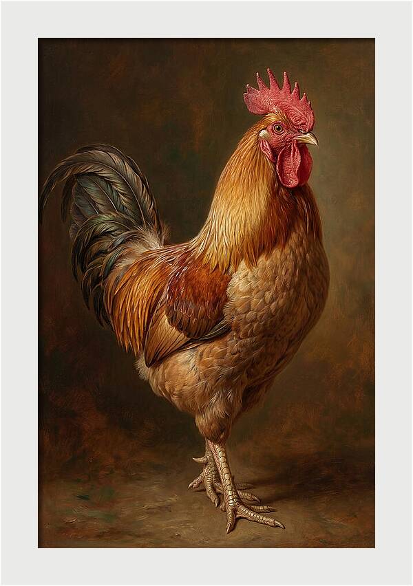 Majestic Rooster Portrait