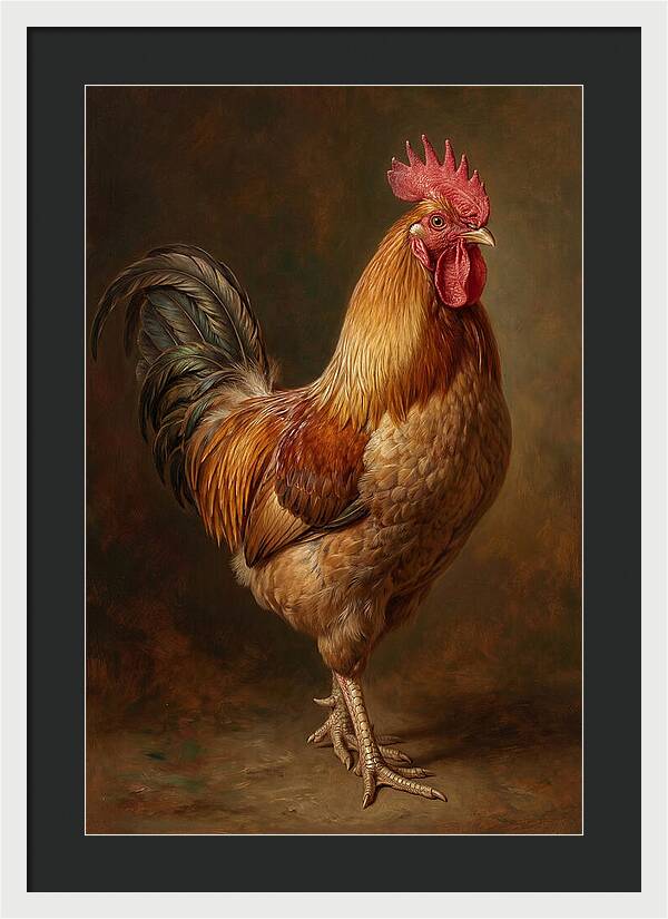 Majestic Rooster Portrait