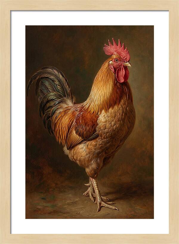 Majestic Rooster Portrait