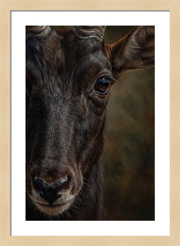 Majestic Sable Antelope Closeup