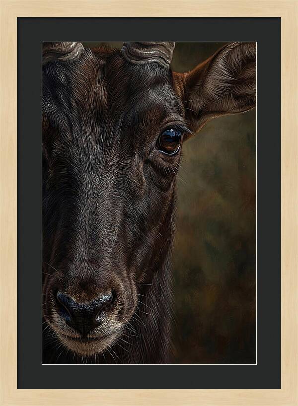 Majestic Sable Antelope Closeup