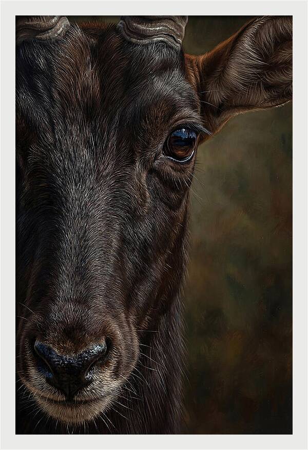Majestic Sable Antelope Closeup