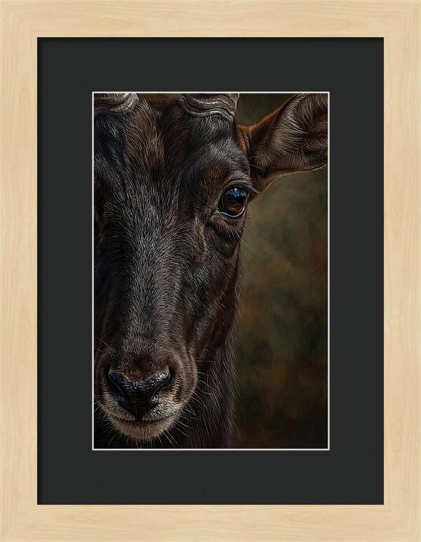 Majestic Sable Antelope Closeup