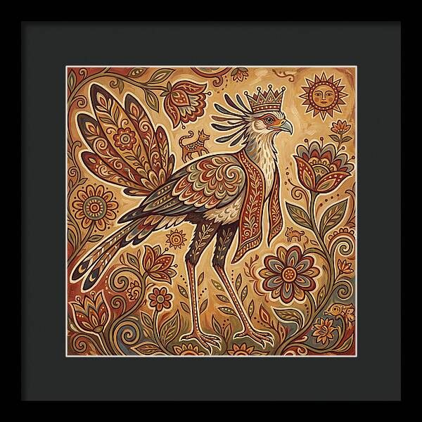 Majestic Secretary Bird