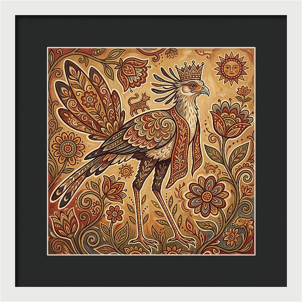 Majestic Secretary Bird
