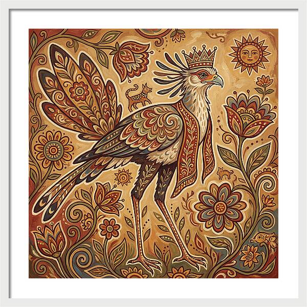 Majestic Secretary Bird